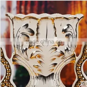 European Style Modern Interior Decoration Ceramic Vases for Hotel Deco thumbnail-4