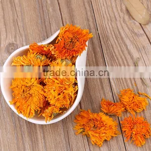 Premium Wholesale Chinese Flower Tea Herbal Medicines for Sleep and Anti-inflammatory Golden Marigold Dried Jin Zhan Hua Flower thumbnail-2