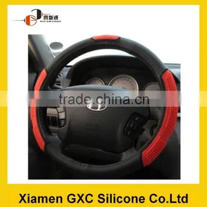 Custom Car Silicone Leather Steering Wheel Cover thumbnail-1