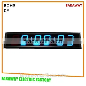4" Blue High Quality Led Wall Clock /led Timer Clock With Countdown/countup thumbnail-1