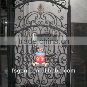 Hot Sell Single Swing Wrought Iron Gate Design thumbnail-1