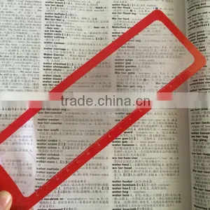 Plastic Bookmark Ruler Magnifier thumbnail-1