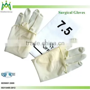5 Fingers Sterile Latex Surgical Gloves thumbnail-2