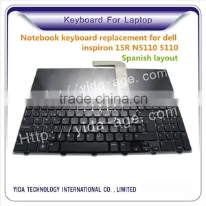Hot Sale Brand New Cheap Prices Laptop Keyboard Replacement for Dell Inspiron 15R N5110 5110 Series Spanish Laptop Keyboard thumbnail-1