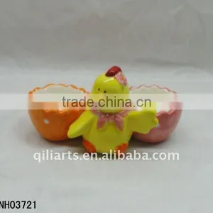 Ceramic Easter Chicken Candle Holder thumbnail-1
