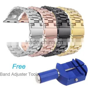 OEM ODM Accept Stainless Steel Band With Adapter for Apple Watch thumbnail-1