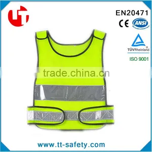 Polyester Mesh High Visibility Reflective Motorcycle Safety Security Jacket thumbnail-3