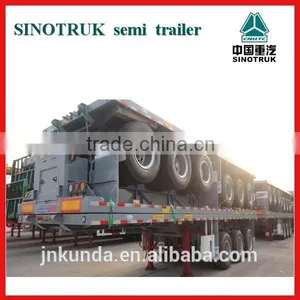 Three Axle 40ft/20ft Container Flatbed Trailer for Sale thumbnail-1