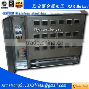 XAX67DB OEM ODM IP55 IP56 IP45 IP65 IP66 Industrial Heavy Duty Casters PLC Stainless Steel Cable Connect Distribution Box thumbnail-1