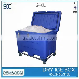 Roto Molded Process, Plastic Ice Cooler Box for Dry Ice Storage 250L thumbnail-2