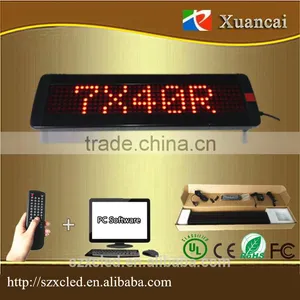P7.62-7x40(5.3x31cm Lighting Area) Wireless Advertising Led Display Programming Running Small Led Displays Quality Choice Most Popu thumbnail-1