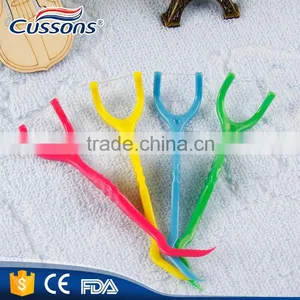 Promotional Logo OEM Printed Custom Plastic Dental Floss Pick thumbnail-1
