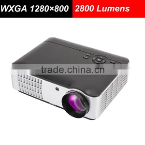 New 5.8 Inch LCD High Resolution WXGA 1280x800 Support 1080P 2800 Lumens LED Mini Proyector Tv thumbnail-1