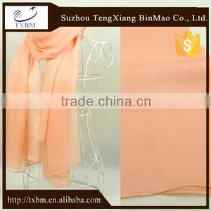 100% Silk Pure Color Long Silk Colourful Scarves thumbnail-1