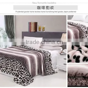 Cheap Leopard Design Coral Fleece Blanket thumbnail-1