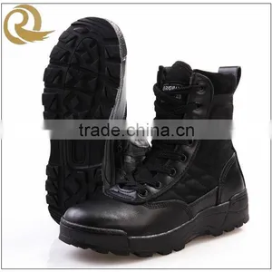 Leather Fashion Army Man Police Combat Black Tactical Boots thumbnail-1