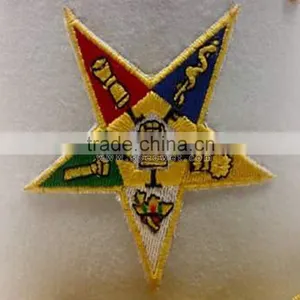 Masonic Oes Star Fez Embroidery With Rhinestones | Order Eastern Star Jeweled Fez Cap thumbnail-3