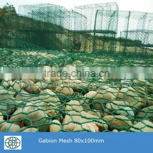 Zinc95% Al5% Coated Galfan Wire Gabion Box Made of Hexagonal Wire Mesh for Rockfall Netting thumbnail-2