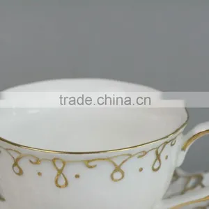 Handmade Ceramic Coffee Cup, 4.5'' Coffee Cup, 200 ml Coffee Cup With Saucer thumbnail-4
