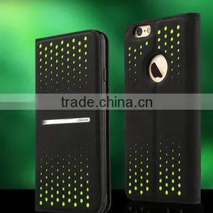 USAMS Brand Colorful Leather+tpu Case for Iphone 6 4.7 thumbnail-1
