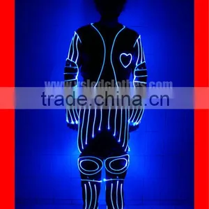 Programmable LED Dance Costume, Fiber Optic Ballet Dance Costume, Remote Control Flash Dance Costume thumbnail-1