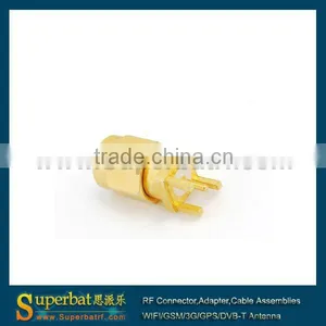 SMA Thru Hole Plug Vertical PCB Mount Sma Tube Manufacturers thumbnail-1