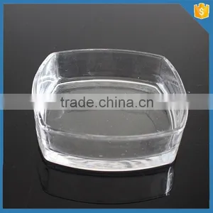 Clear Square Glass Plates thumbnail-2
