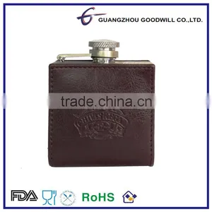 5 OZ Stainless Steel Hip Flask With PU Coating thumbnail-1