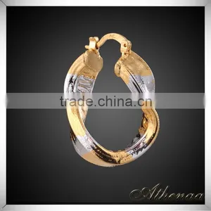 2016 New Designer Fashion Jewelry Wholsale China Double Color Yes Earring thumbnail-2