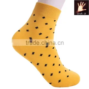 6 Colors Men's Dot Comfortable Soft Cotton Casual Dress Socks thumbnail-2