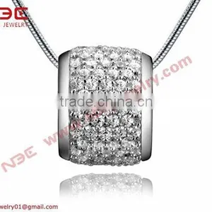 925 Silver Bead Necklace With AAA Zircon Stone thumbnail-1