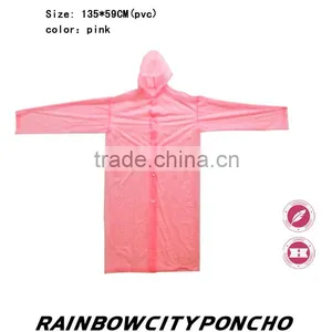 Colorful Non Disposable Pvc Poncho Raincoat thumbnail-1