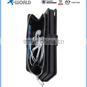 Leather Wallet Case Cover With Detachable Magnetic Hard Case For IPhone 6S thumbnail-5