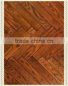 Handsraped Oak Engineered Herringbone Wood Flooring thumbnail-1