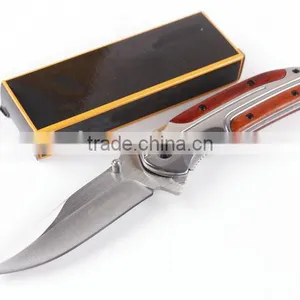 OEM Pocket Knife Rosewood With 440C Blade thumbnail-1