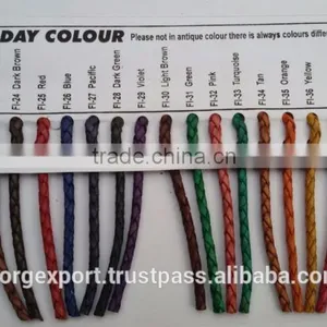 4mm Braided Leather Cords From BORG EXPORT / Braided Leather Cord 4 mm thumbnail-5