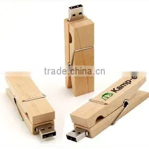 Low Price Wooden Clothespin USB Flash Drive, Custom Usb Wood 4gb, Wood Usb Flash 2.0 Memory thumbnail-1