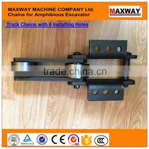 Wearable Steel Chains for Volvo Amphibious Excavator , 40Cr Steel Material, MAXWAY Machine Company thumbnail-4