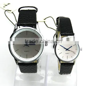 Wholesale New Style Leather Watch Vintage Leather Quartz Couple Wrist Watch Quality thumbnail-3
