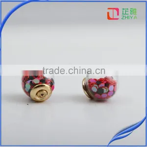 Aros Double Pearl Rhinestone Crystal Earrings for Women Crystal Gold Stud Earrings Jewelry Accessary thumbnail-3