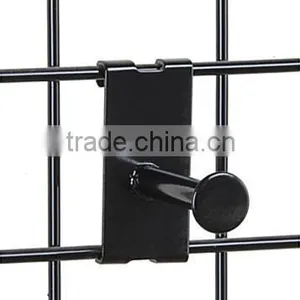 Black Gridwall Garment Hook , Single Gridwall Hook thumbnail-2