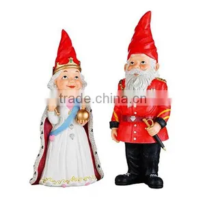 King And Queen Resin Garden Gnome Couple thumbnail-1