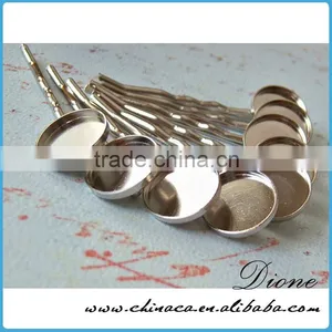 Retro Antiqued Broned Brass Cameo Cabochon Base Dubai Gold Jewelry Earrings Studs thumbnail-1
