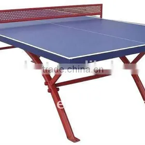 New Technology SMC Outdoor Rainbow Leg Table Tennis Table Rain Proof Pingpong Table for Sale thumbnail-3