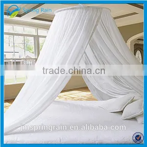 White Round Canopy High Quality Mosquito Net for Elegant Bed thumbnail-1