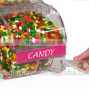 3 Gallon Acrylic Candy Bin w/ Scoop & Label Holder(CB-B-0221) thumbnail-2