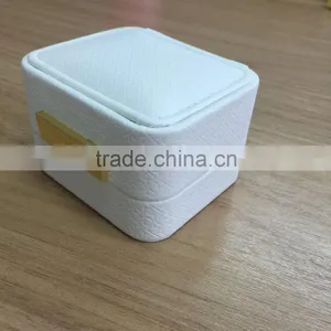 White Color Leatherette Earring Box thumbnail-1