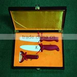 Velvet Inside Luxury Wooden Knife Box thumbnail-1