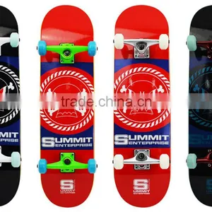 31"x8" Custom Graphic 7 Ply Real Canadian Maple Skateboards Complete thumbnail-1