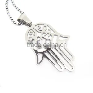 Trendy Stainless Steel 316l Hand of Fatima Pendant Hand Shaped Pendant thumbnail-1